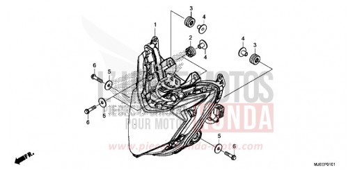 HEADLIGHT (2) CB650FAJ de 2018